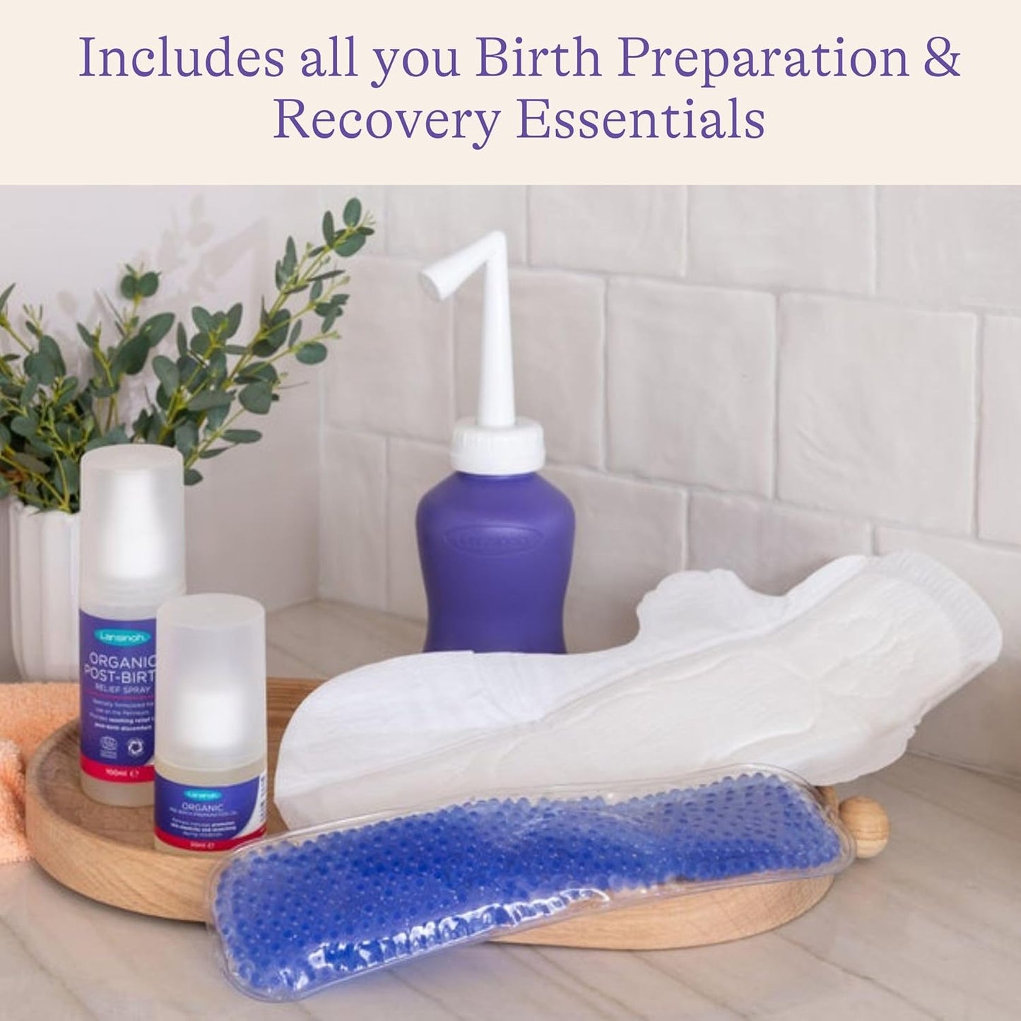 Lansinoh Kit para Bolsa de Maternidade - 13 Produtos Essenciais para o Pós-Parto e Amamentação - Presentes para Novas Mamães