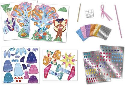 Janod - Conjunto Multiatividades - Tema Fada - 11 Realizações - Kit de Lazer Criativo Infantil - Destreza e Concentração - A partir de 5 anos - J09175