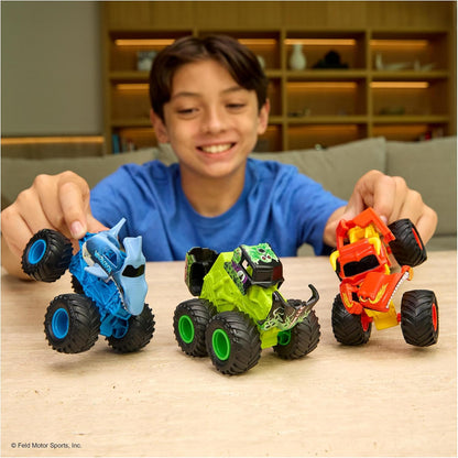 Monster Jam Smash & Bash, Caminhão Monstro Reparável em Miniatura 1:64, Brinquedo Infantil para Meninos e Meninas a partir de 3 Anos, MODELOS VARIADOS (ENVIADOS ALEATORIAMENTE)