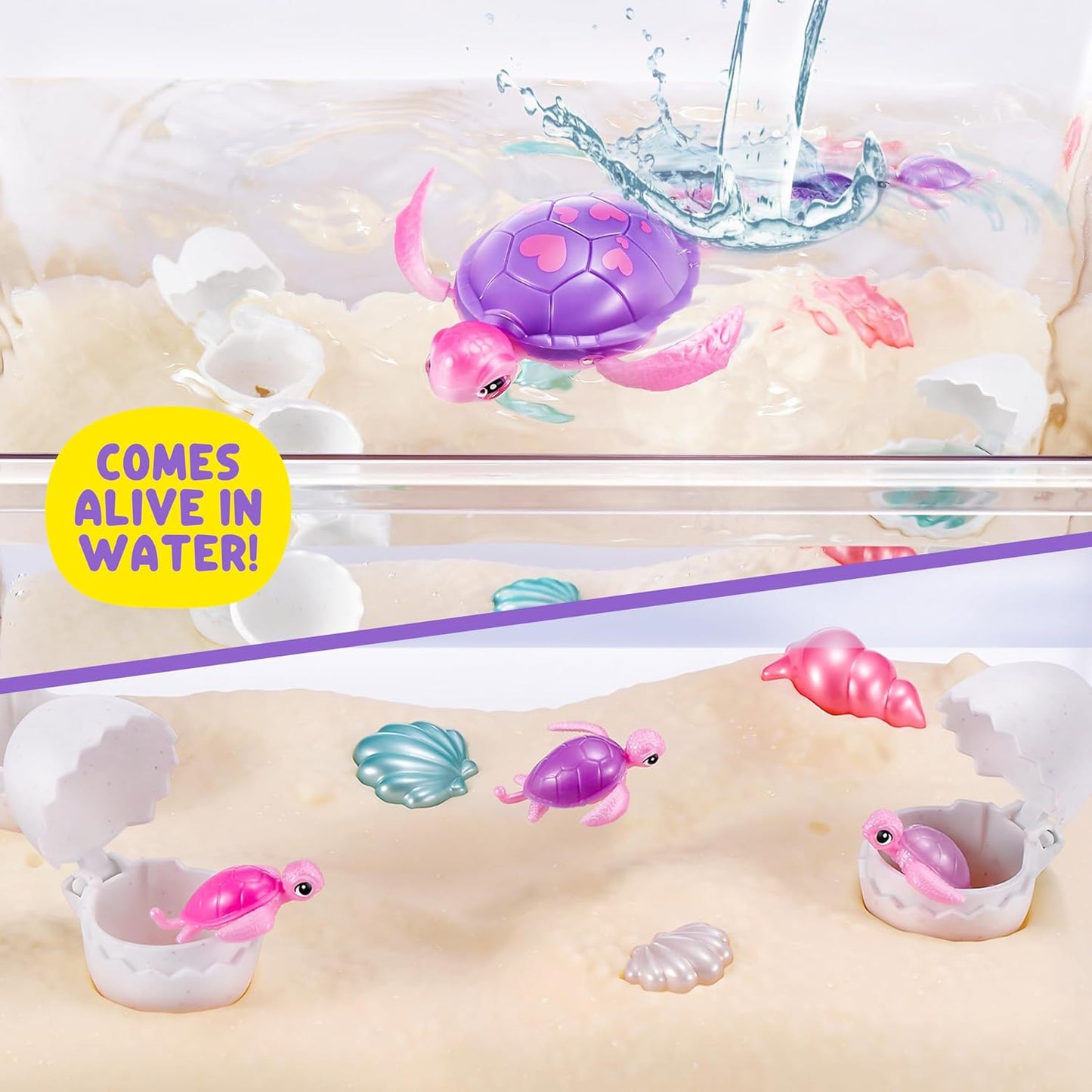 Pets Alive Mama Turtle Surprise da ZURU, robô de brinquedo tartaruga de estimação