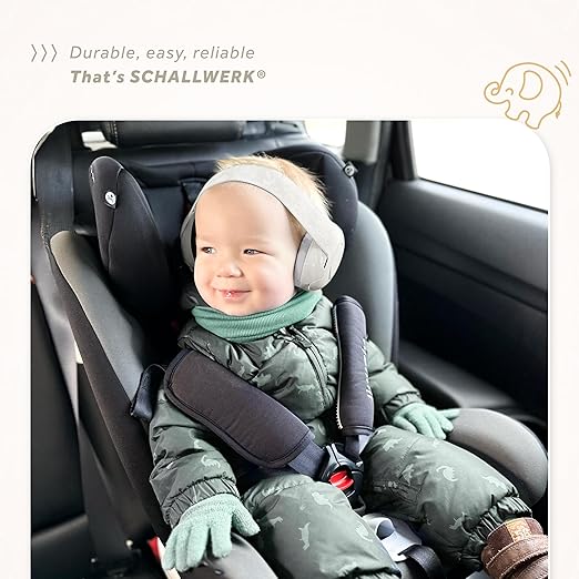 Schallwerk Protetores auriculares Mini+ para bebês de 0 a 36 meses - Proteção auditiva para crianças e bebês - Fones de ouvido com cancelamento de ruído, protetores auriculares para crianças de 2, 0 a 3 anos e de 6 a 12 meses