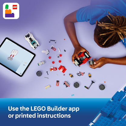 LEGO Sonic the Hedgehog Carro do Silver vs. Caminhão Monstro do Knuckles - Inclui 2 minifiguras e 2 Esmeraldas do Caos - Presente para crianças a partir de 8 anos - 77118