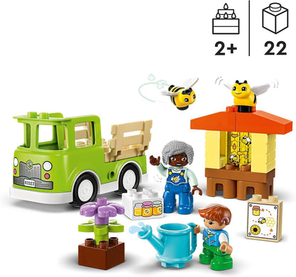 LEGO DUPLO Town Cuidando de Abelhas e Colméias, Brinquedo de Aprendizagem Infantil com Caminhão Dirigível, Colméia e 2 Figuras, Brinquedos de Desenvolvimento Infantil e Atividades, Presentes para Crianças, Meninos e Meninas com 2 anos ou mais 10419