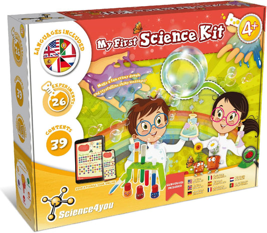 Science4you Meu Primeiro Kit de Ciências, Science4you 600270 Mi Primer Kit de Ciencias Brinquedo de Ciência para Crianças + 4 Anos, Atividades de Arte e Artesanato, Crie Arco-Íris-STEM Set, Brinquedos, Jogos