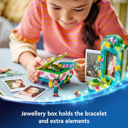 LEGO ǀ Porta-retratos e caixa de joias Disney Encanto Mirabel, brinquedo montável para crianças com pulseira vestível e miniboneca do personagem Mirabel Madrigal, presente para meninas e meninos de 6 anos ou mais 43239