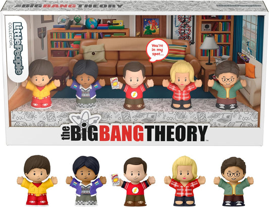 LittlePeople Colecionador The Big Bang Theory TV Show Edição especial em uma caixa de presente para adultos e fãs, 5 figuras, HYT47