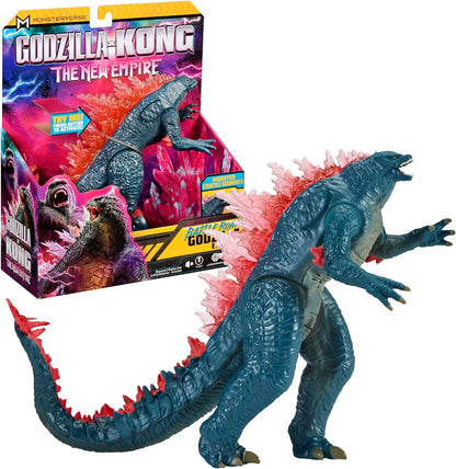 Godzilla x Kong: The New Empire, brinquedo de boneco de ação Battle Roar Godzilla autêntico de 7 polegadas, personagem icônico do filme colecionável em embalagem exclusiva de edição limitada, brinquedo adequado para maiores de 4 anos