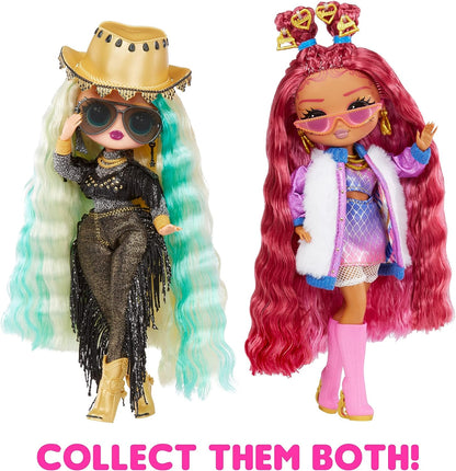 LOL Surprise Boneca da moda OMG - WESTERN CUTIE - Desembale surpresas e acessórios fabulosos - Inclui boneca da moda, roupa, acessórios e suporte para boneca - Ótimo presente para crianças de 4 anos ou mais