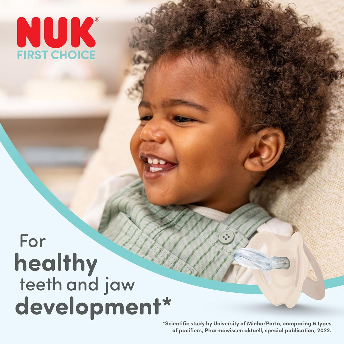 NUK Kit de Mamadeiras First Choice Perfect Start (Essenciais para Recém-nascidos) | 0-6 Meses | 4 Mamadeiras Anticólicas (150 ml, 300 ml), 2 Bicos, 1 Chupeta, 1 Escova de Limpeza | Koala | Conjunto com 8 Peças