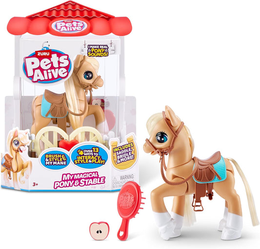 Pets Alive My Magical Pony e Stable Battery Powered Interactive Robotic Toy Playset da ZURU