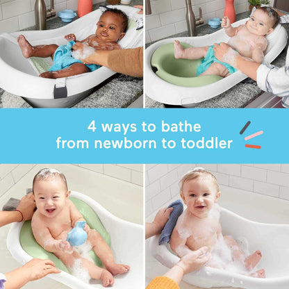 Banheira Fisher-Price FQDDZ para Bebês e Crianças 4 em 1 com Assento Removível para Bebês e 2 Brinquedos, Cachorrinho Perfeito