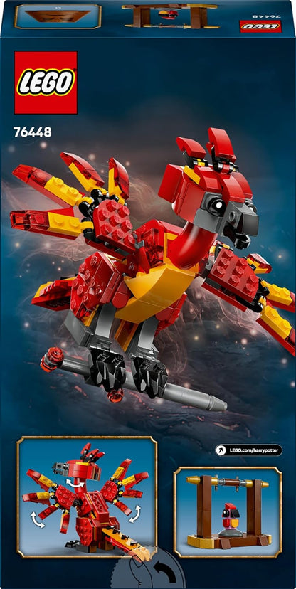 LEGO Harry Potter Fawkes: Fênix de Dumbledore - Brinquedo para Brincar e Exibir - Inclui Chapéu Seletor e Espada de Gryffindor - Presente de Aniversário para Meninas e Meninos a partir de 8 Anos - 76448