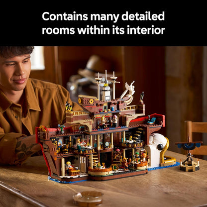 LEGO ONE PIECE O Restaurante Flutuante Baratie - Conjunto de Construção para Adultos - Modelo de Exibição com Interior Detalhado e 10 Minifiguras, incluindo Luffy, Nami e Sanji - Presente de Anime para Fãs - 75640