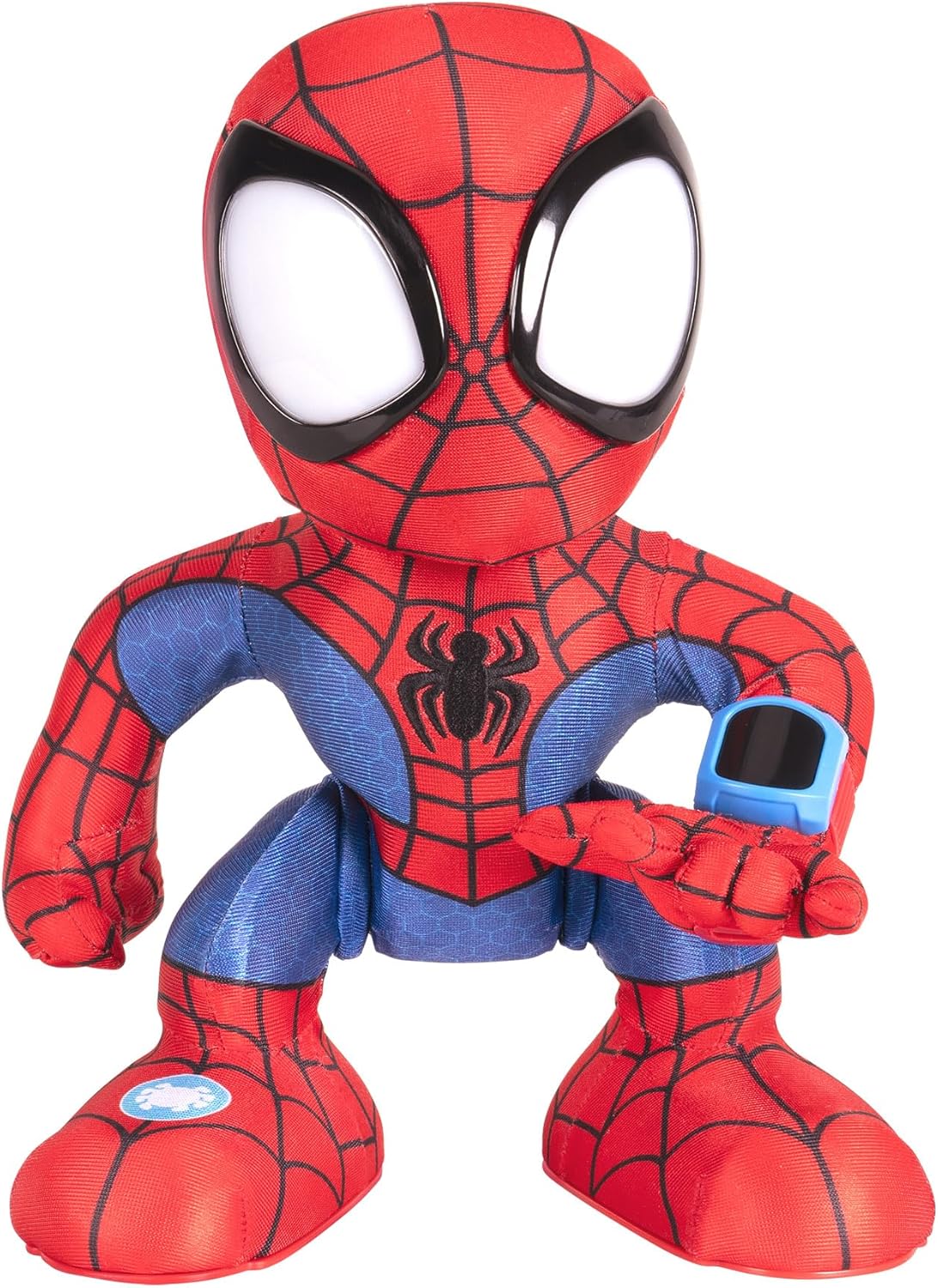 Homem-Aranha e Seus Incríveis Amigos - Incrível Homem-Aranha Flip - Pelúcia animatrônica de 30 cm com luzes, sons e lançador de dardos de teia - Brinquedos do Homem-Aranha da Marvel
