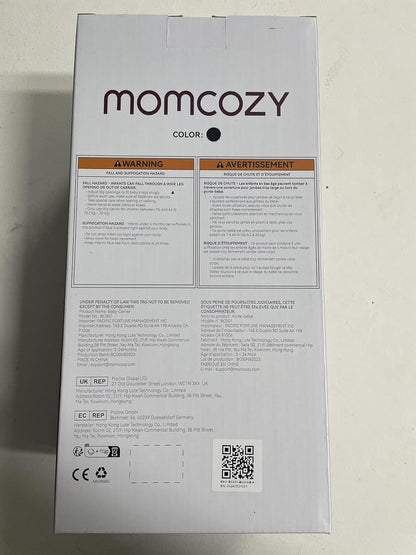 Momcozy Canguru para Bebês Recém-nascidos e Crianças Ergonômico, Aconchegante e Leve