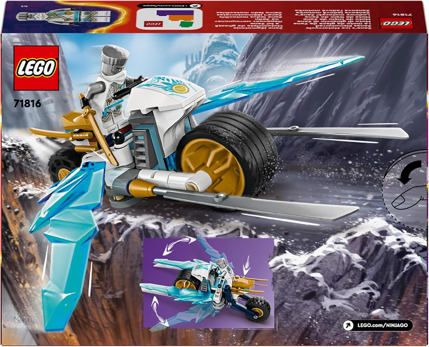 皇　ドランクレイジー　#01♯02♯03 3個セット LEGO Brinquedo de motocicleta de gelo NINJAGO Zane para meninos e meni