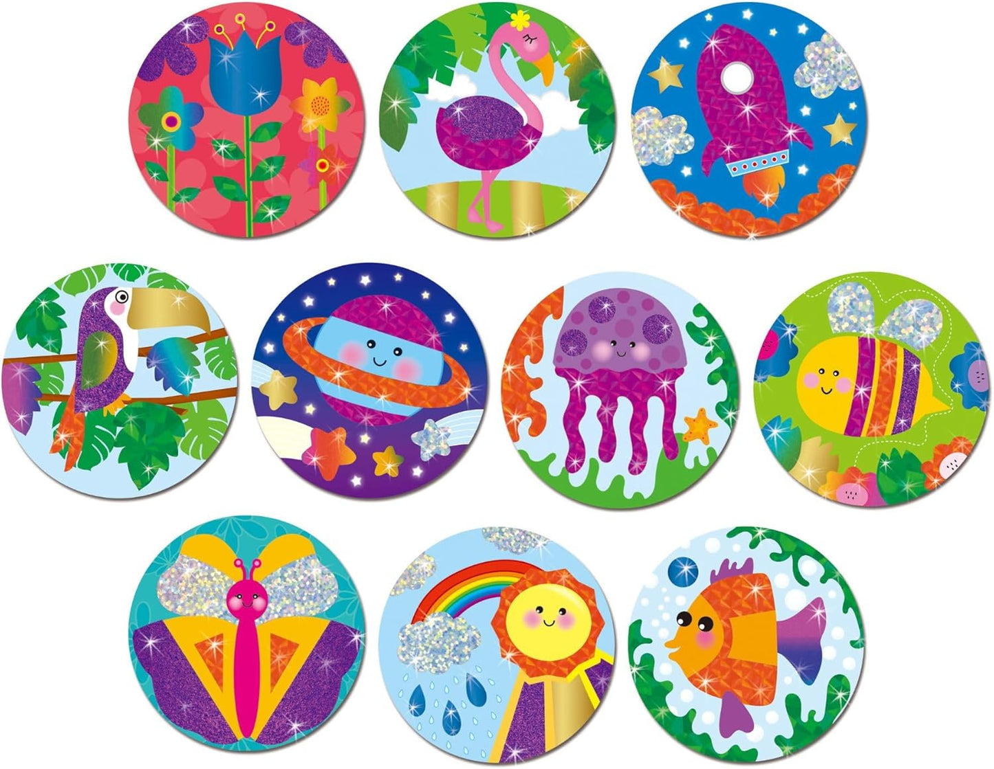 Galt Toys, Fab Foil Art, Kit de artesanato para crianças, a partir de 6 anos e brinquedos, Galt Fab Foil Art, kits de artesanato criativo para crianças e conjunto de atividades divertidas de arte em folha para crianças, meninas e meninos.