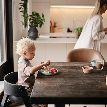 Mushie Babador de Silicone Baby | Babadores Impermeáveis com Ajuste Perfeito | Babadores Fáceis de Limpar para Alimentação do Bebê | 4 Tamanhos Ajustáveis com Bolsos Frontais Fundos | 100% Livre de BPA e Ftalatos