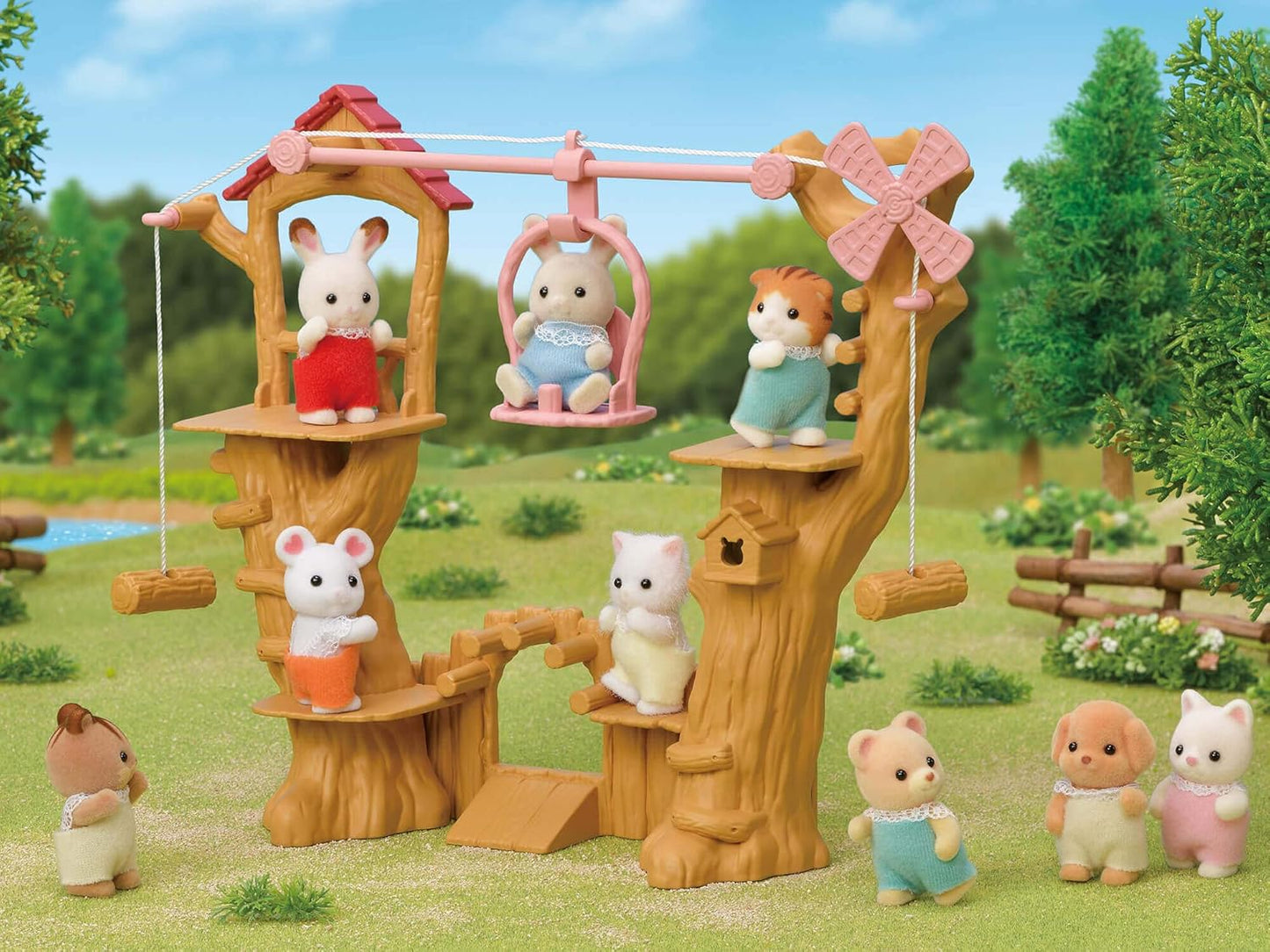 Sylvanian Families Parque de teleférico para bebês - conjunto de brinquedos 5452