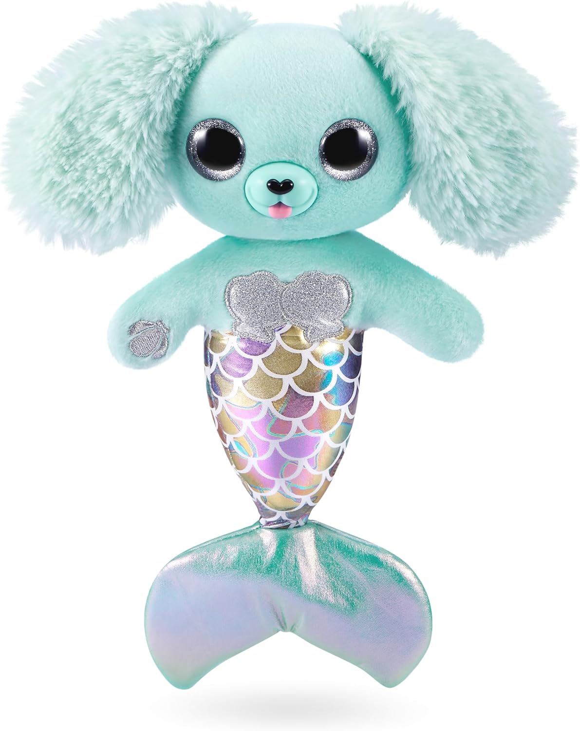 Pets Alive Furmaids da ZURU, brinquedo eletrônico de pelúcia de sereia, bichinhos de pelúcia robóticos e brinquedo interativo para meninas com luzes e 10 surpresas (verde)