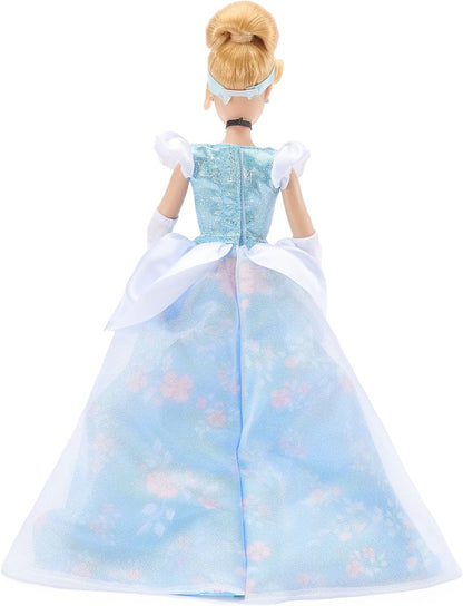 Disney Boneca Clássica Oficial da Cinderela Store para Crianças, 30 cm, Articulada, com Lindo Vestido de Baile e Amigo Surpresa – Indicada para Maiores de 3 Anos