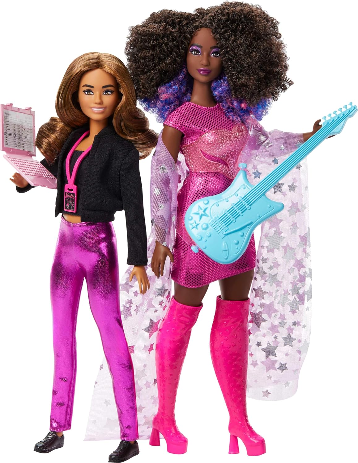 Barbie Carreiras: Carreira do Ano 2 - Bonecas e Acessórios com Estrela da Música e Gerente de Turnê com Roupas Removíveis, JDM09