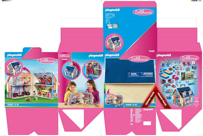 PLAYMOBIL 70985 Casa de Bonecas Portátil City Life, brinquedo divertido para brincadeiras imaginativas, ideal para crianças a partir de 4 anos.