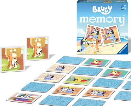 Ravensburger Bluey Mini juego de memoria de pares de imágenes a juego para niños a partir de 3 años