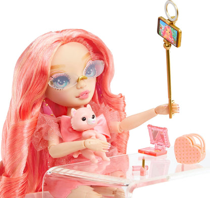 Rainbow High Boneca da moda - Pinkly Paige - Boneca da moda rosa em roupa da moda - com óculos e mais de 10 acessórios coloridos para brincar - ótima para crianças de 4 a 12 anos e colecionadores