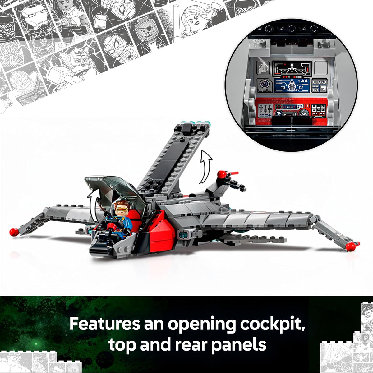 LEGO Marvel Vingadores: Quinjet do Juízo Final 76347
