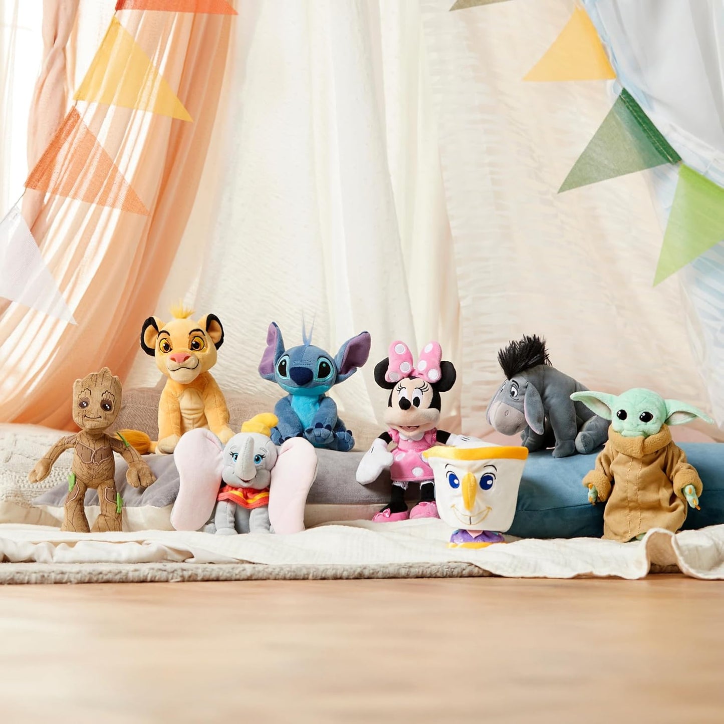 Disney Mini Pelúcia Groot Oficial da Store, Guardiões da Galáxia, 23cm, Pequena e Macia, Adequada para Crianças a partir de 0 Anos