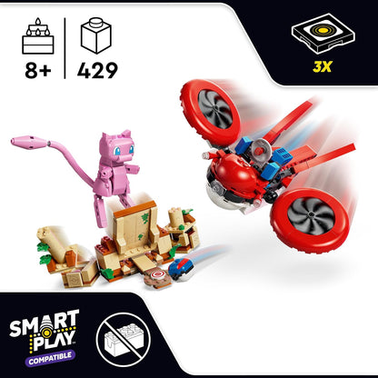 LEGO Pokémon SMART Play: Busca com Drone pelo Mítico Mew – Conjunto de Brinquedo Interativo Compatível, Inclui 3 Etiquetas SMART e 1 Figura Pokémon – Ideia de Presente para Meninos e Meninas a partir de 8 Anos – 72161