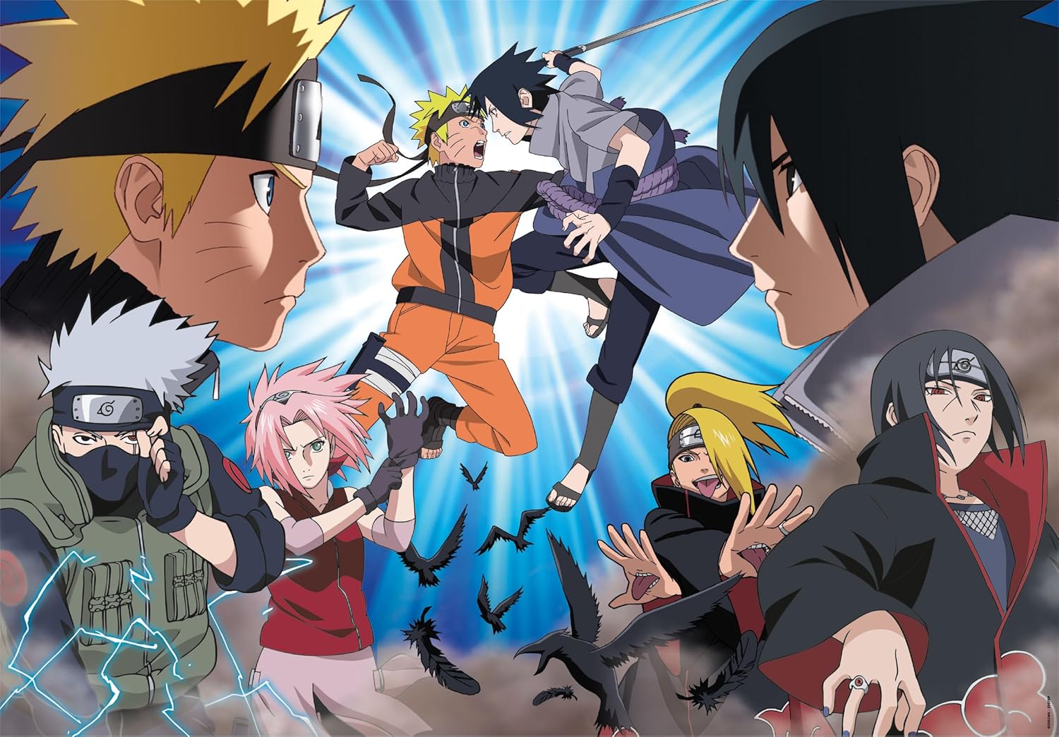 Clementoni 35517 Shippuden Shippuden-500 quebra-cabeças, horizontal, d