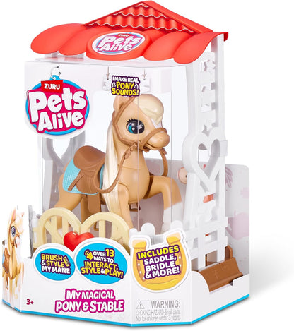 Pets Alive My Magical Pony e Stable Battery Powered Interactive Robotic Toy Playset da ZURU