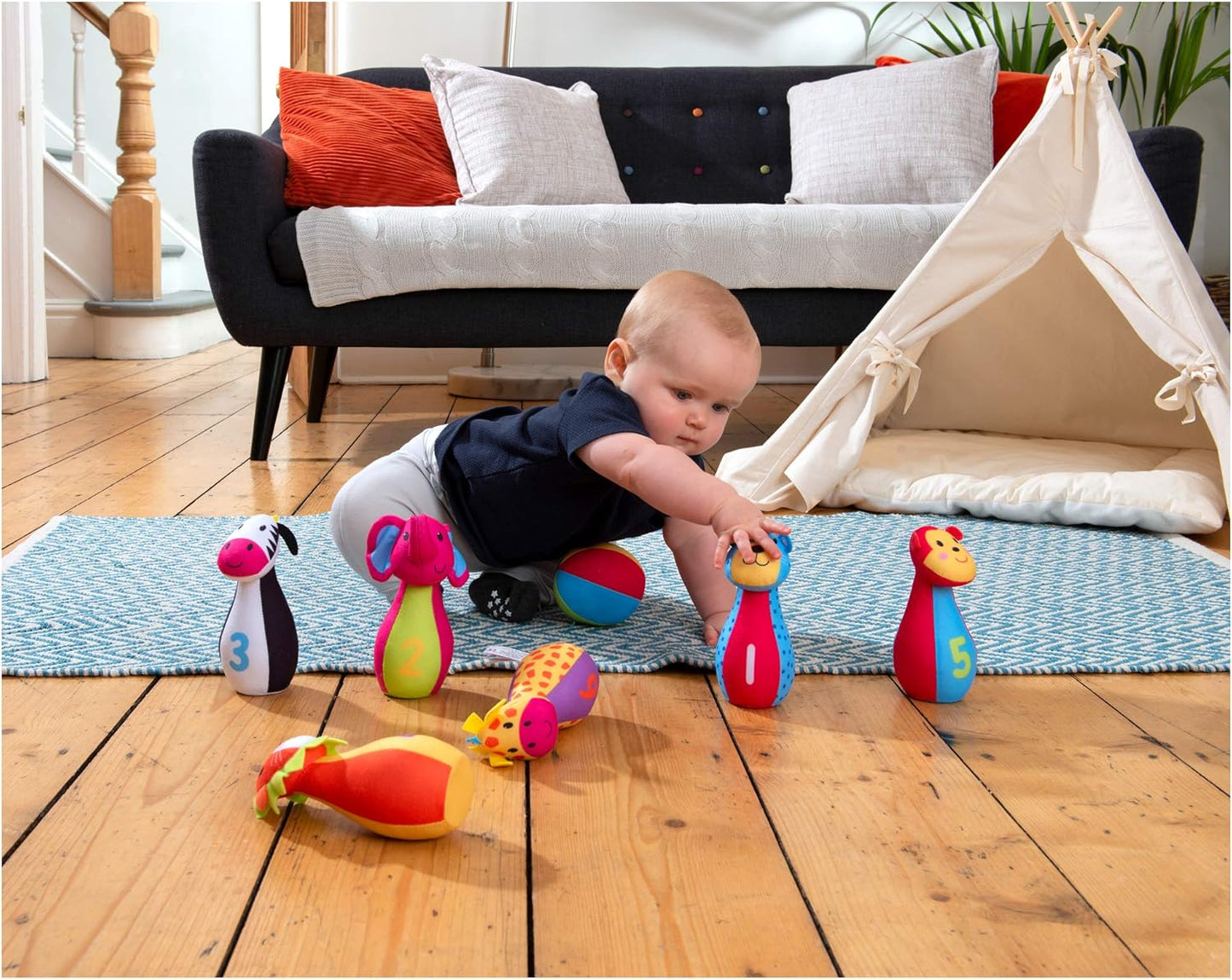 Galt Toys, Jungle Pals Skittles, brinquedos de atividades para bebês, a partir de 12 meses