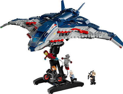 LEGO Marvel Vingadores: Era de Ultron Quinjet - Avião de Super-Herói com Moto e 5 Minifiguras, incluindo Homem de Ferro, Viúva Negra e Ultron - Presente para meninos a partir de 12 anos e fãs adultos - 76325