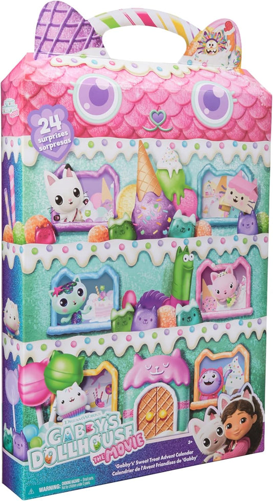 Gabby's Dollhouse: O Filme, Calendário do Advento Doces da Gabby, 24 Brinquedos Surpresa, País das Maravilhas dos Doces de Inverno, Brinquedos Infantis para Meninas e Meninos a partir de 3 Anos