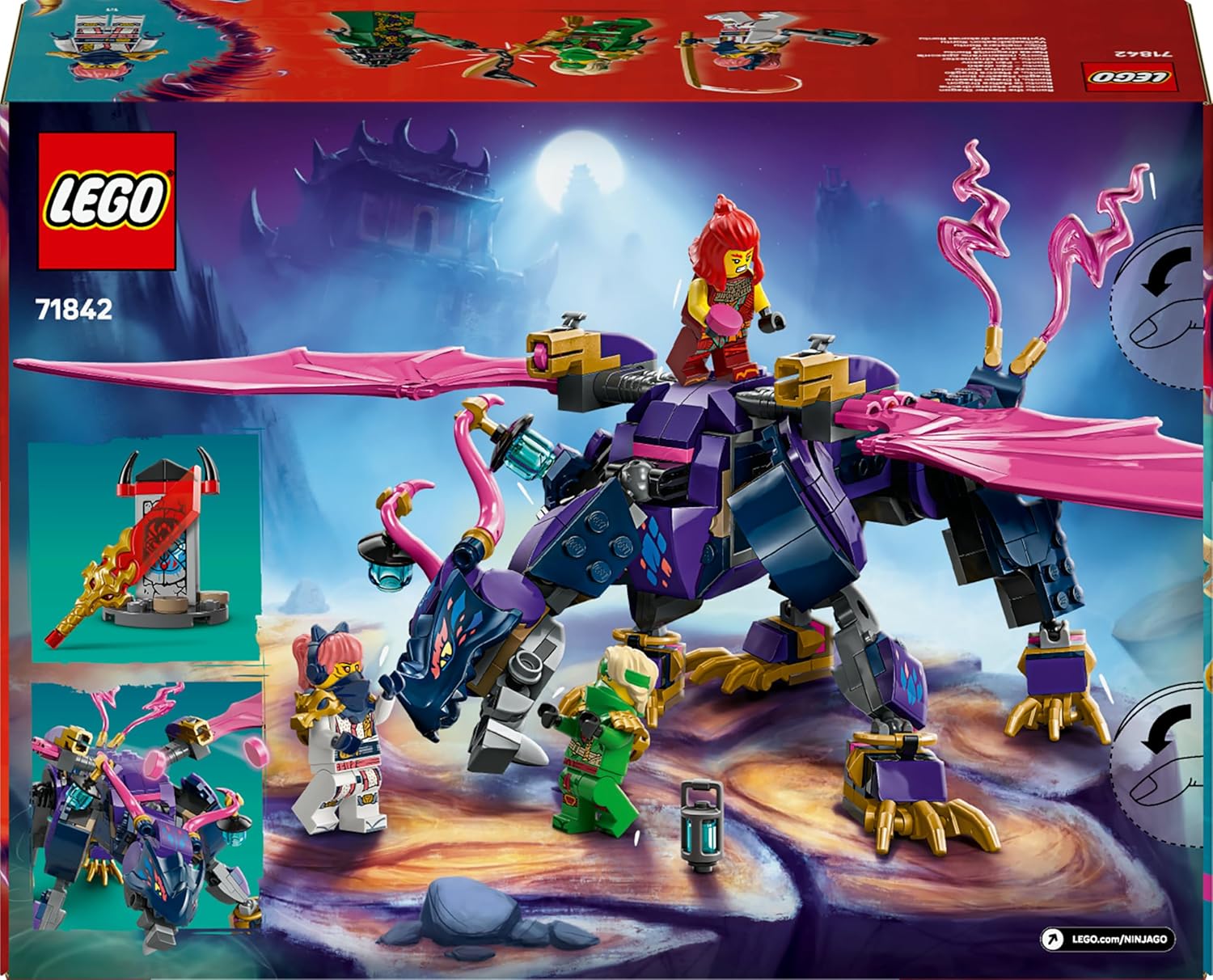 LEGO NINJAGO Rontu the Master Dragon Toy - Posable Dragon Figure with