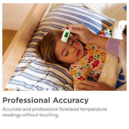 Munchkin Termômetro infravermelho | Sem contato e sem toque para bebês, com tela LCD de um botão | Compacto e prático para viagens | Temperatura corporal infantil com alerta de febre, itens essenciais para bebês