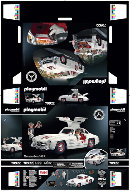 Playmobil 70922 Mercedes-Benz 300 SL, Miniatura de Carro para Adultos ou Carrinho de Brinquedo para Crianças, 5-99 Anos