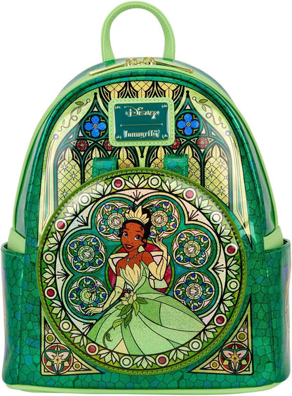 Loungefly - Disney - Tiana - Coleção Vitral - Mini Mochila