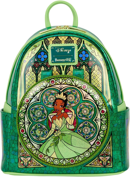 Loungefly - Disney - Tiana - Coleção Vitral - Mini Mochila