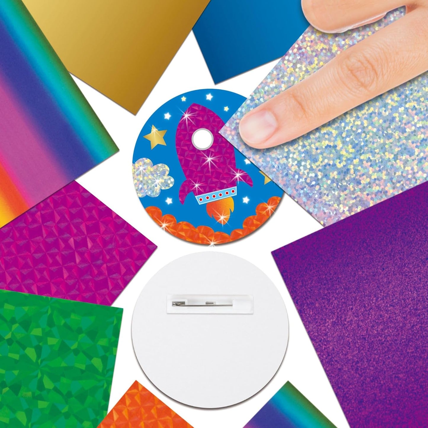 Galt Toys, Fab Foil Art, Kit de artesanato para crianças, a partir de 6 anos e brinquedos, Galt Fab Foil Art, kits de artesanato criativo para crianças e conjunto de atividades divertidas de arte em folha para crianças, meninas e meninos.