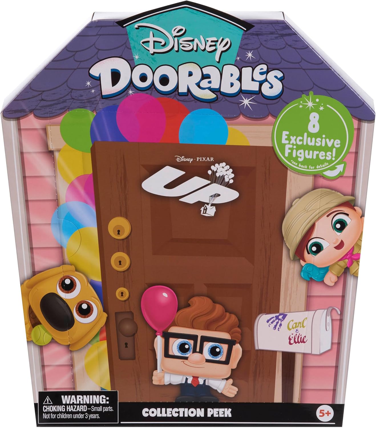 Just Play Disney Doorables Novo Pacote de Colecionador Up, Figuras Colecionáveis em Pacotes Surpresa, Brinquedos Infantis para Crianças a partir de 5 Anos, Exclusivo da Amazon