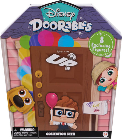 Just Play Disney Doorables Novo Pacote de Colecionador Up, Figuras Colecionáveis em Pacotes Surpresa, Brinquedos Infantis para Crianças a partir de 5 Anos, Exclusivo da Amazon