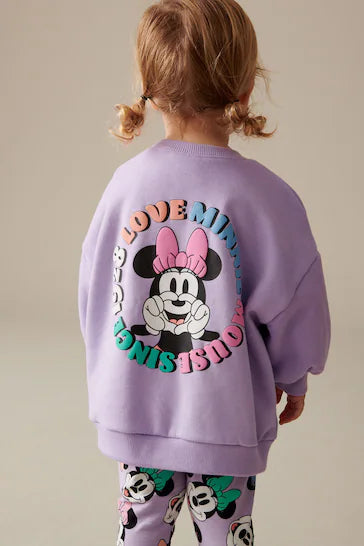 |Girl| Conjunto De Suéter e Leggings Disney - Purple (3 meses a 7 anos)
