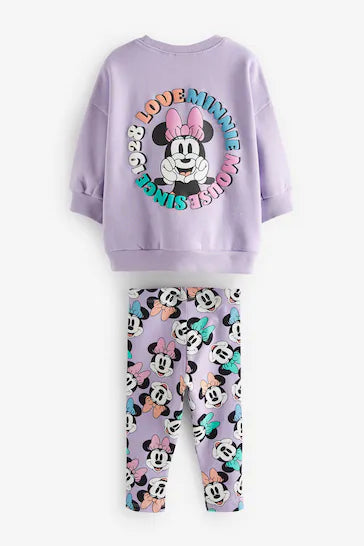 |Girl| Conjunto De Suéter e Leggings Disney - Purple (3 meses a 7 anos)