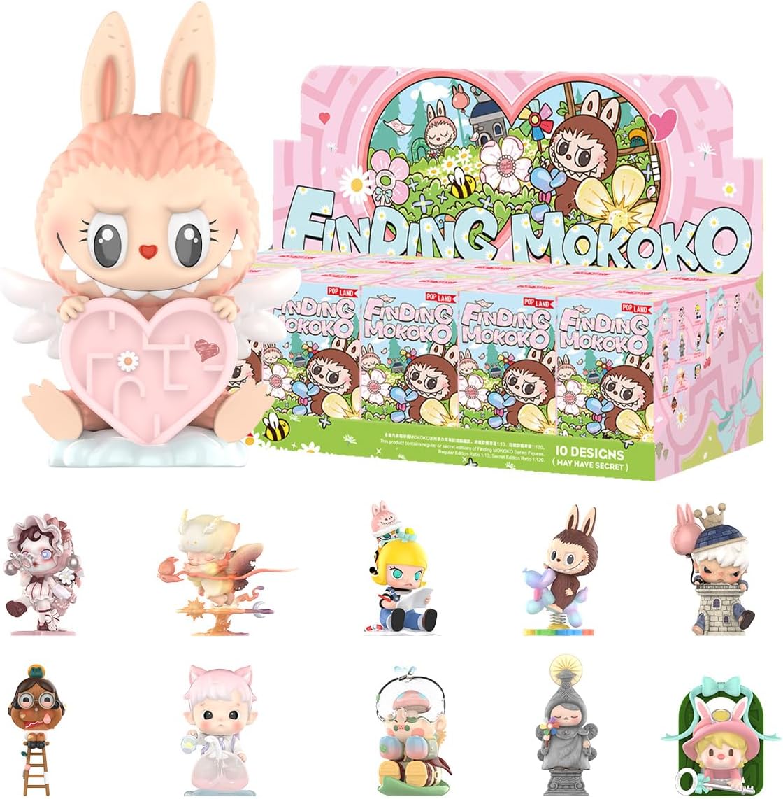 POP MART Finding MOKOKO Series Figuras 1 Caixa Design Premium Presentes para Mulheres Fã-Favorito Colecionável Chic Art Toy Figura de Ação