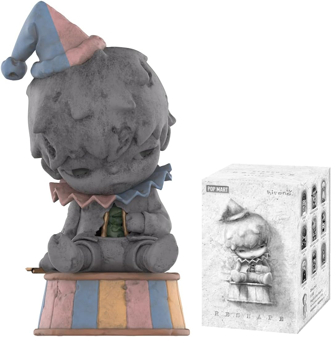 Figura de ação de brinquedo colecionável chique de arte favorita dos fãs, presente de design premium para mulheres, modelo de pena de cerâmica Hirono da POP MART