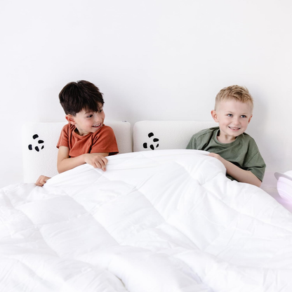 Almofada Panda para Crianças com Capa de Bambu - Suporte Médio-Firme, Teste de 30 Noites, Idades 2-4